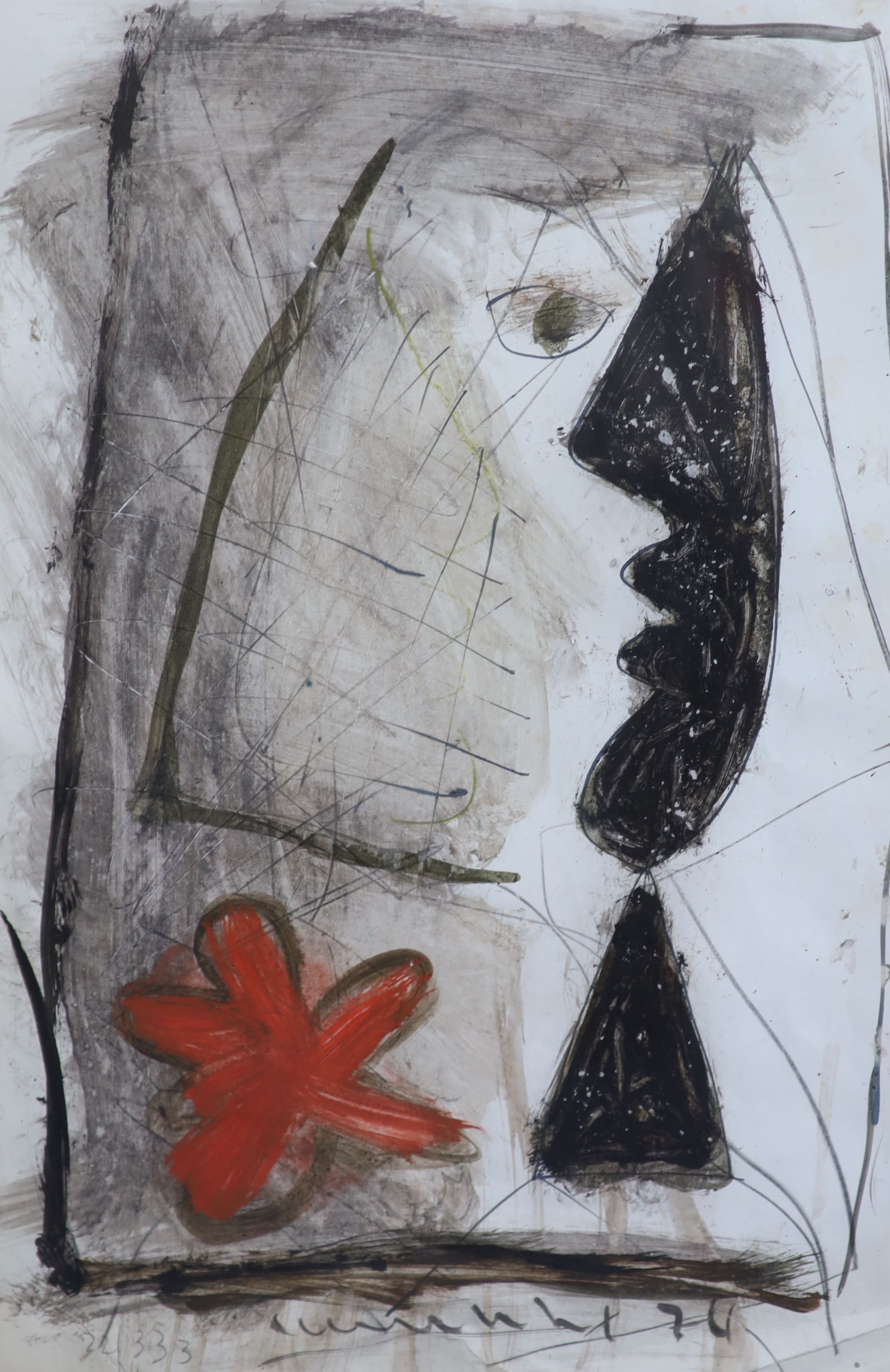 Roy Turner Durrant (1928-1997), Untitled, mixed media on paper, 45 x 29.5 cm